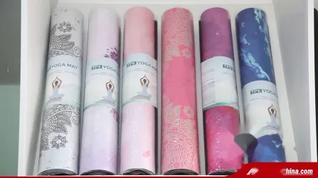 Fashion Sport High Quality Eco-Friendly Custom Print Travel Suede TPE Yoga Mat
